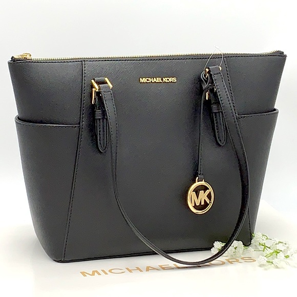 MICHAEL KORS CHARLOTTE LARGE TOP ZIP TOTE BAG - Picture 2 of 16